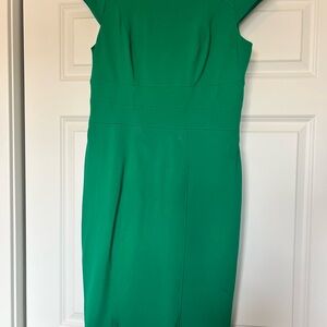 White House Black Market Emerald Green Midi Sheath Dress